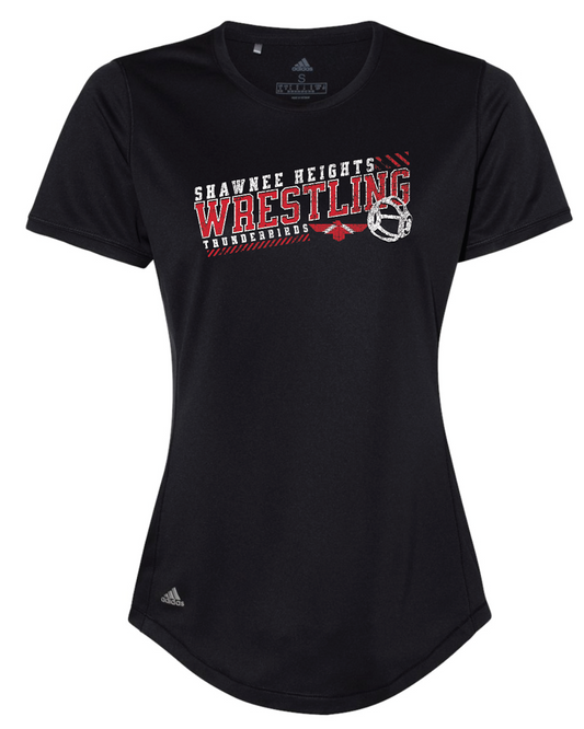 Shawnee Heights Wrestling Adidas Womens Sports T-shirt