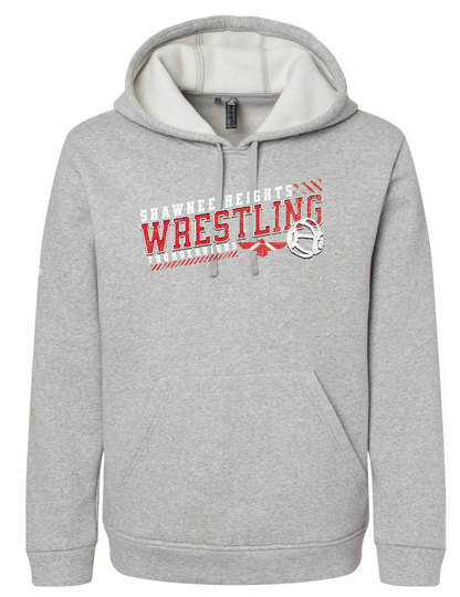 Shawnee Heights Wrestling Adidas Fleece Hooded Sweatshirt