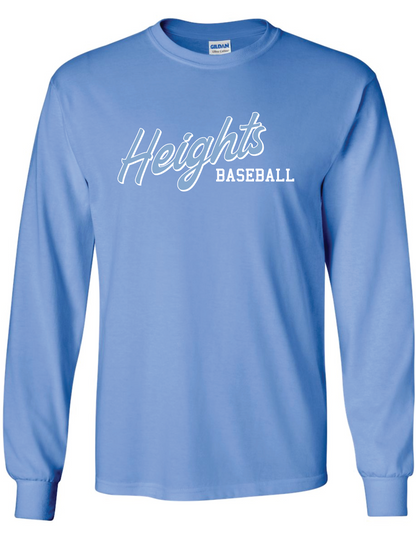 Heights Baseball Gildan Ultra Cotton Long Sleeve T-Shirt
