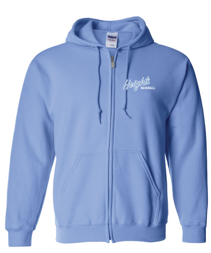 Heights Baseball Full Zip Hooded Sweatshirt