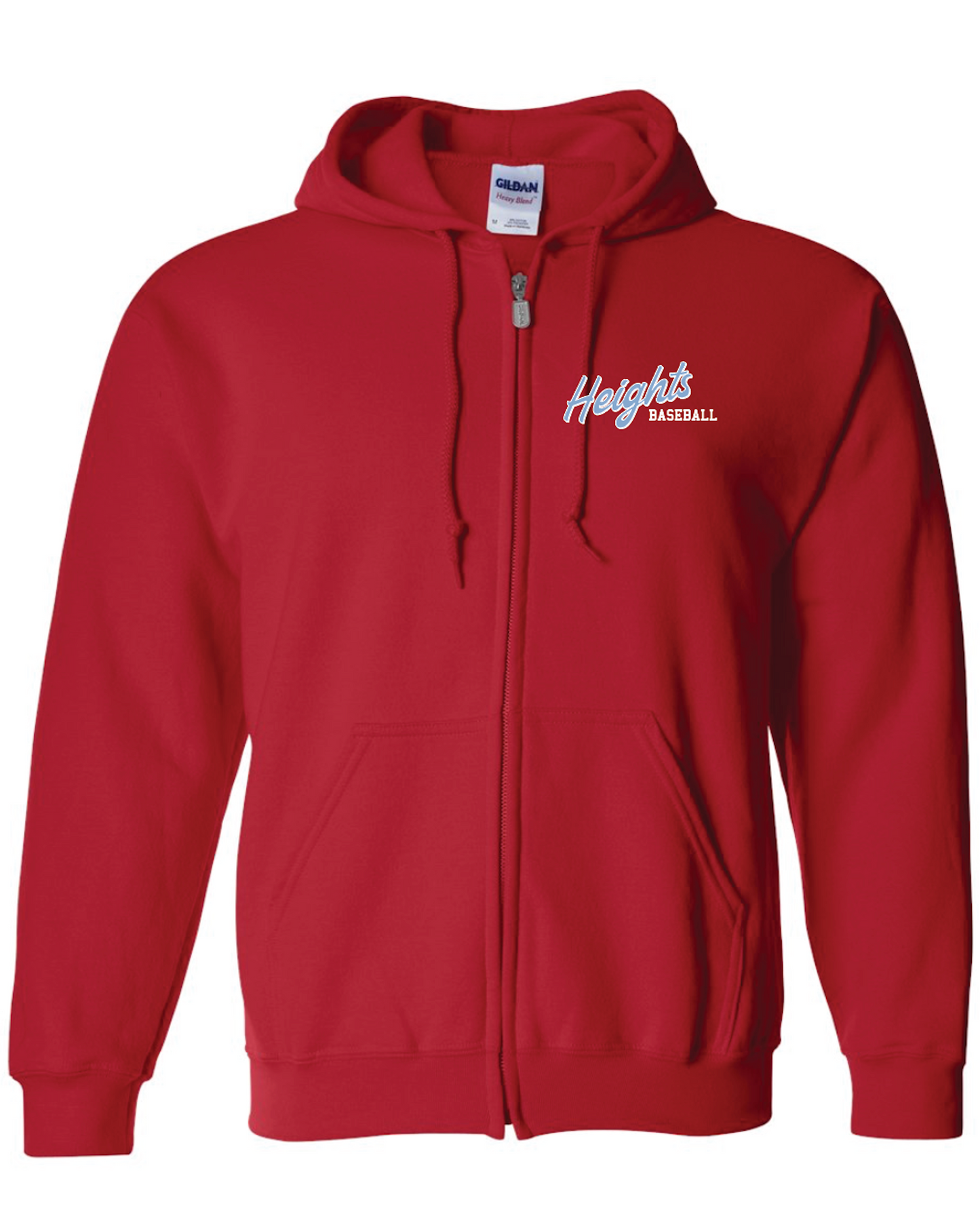 Heights Baseball Full Zip Hooded Sweatshirt