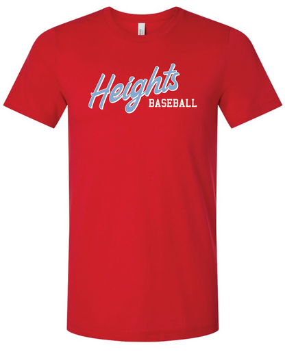 Heights Baseball Bella Canvas Jersey Tee