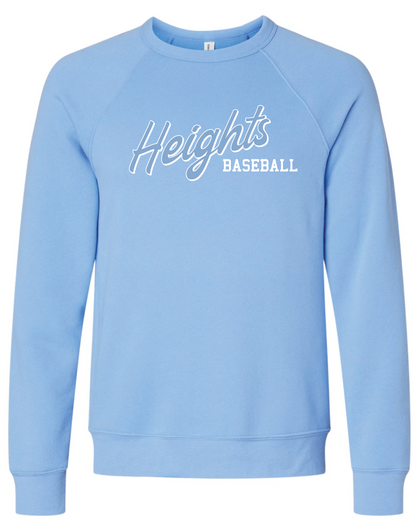 Heights Baseball Bella Canvas Crewneck Sweatshirt
