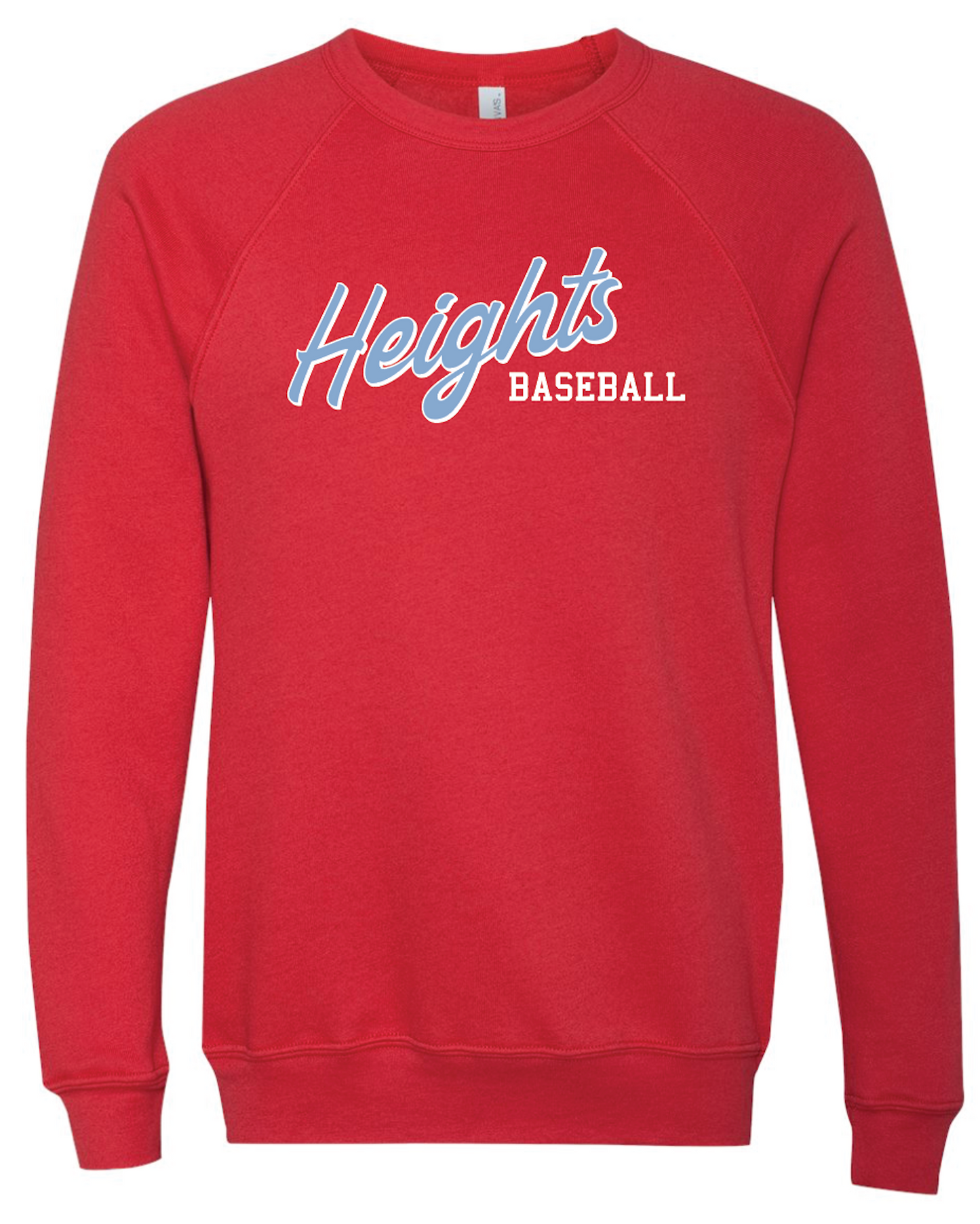Heights Baseball Bella Canvas Crewneck Sweatshirt