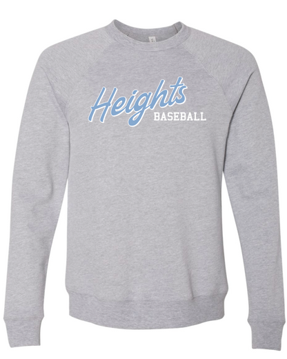 Heights Baseball Bella Canvas Crewneck Sweatshirt