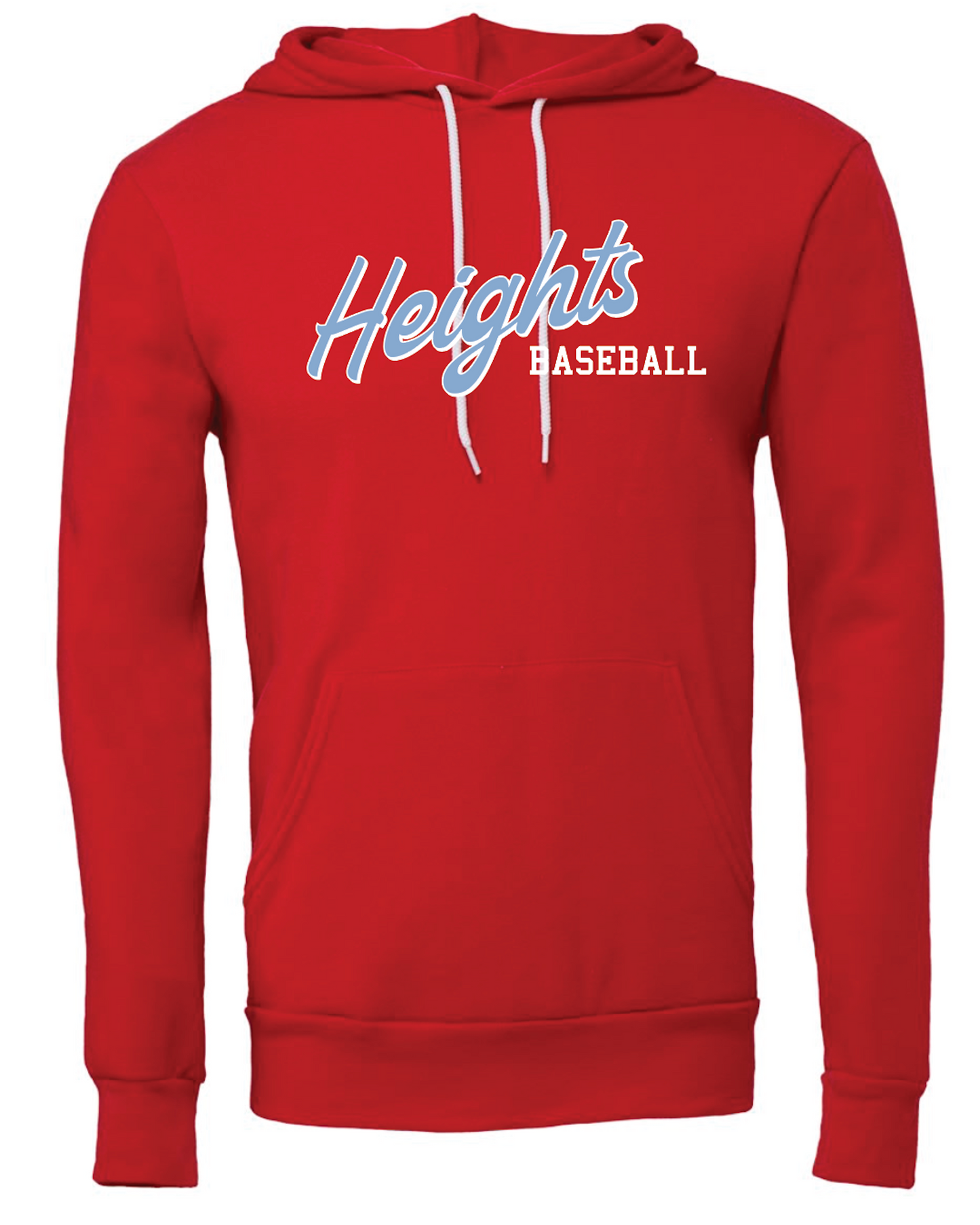 Heights Baseball Bella Canvas Sponge Fleece Hoodie
