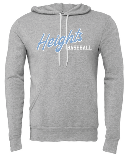 Heights Baseball Bella Canvas Sponge Fleece Hoodie