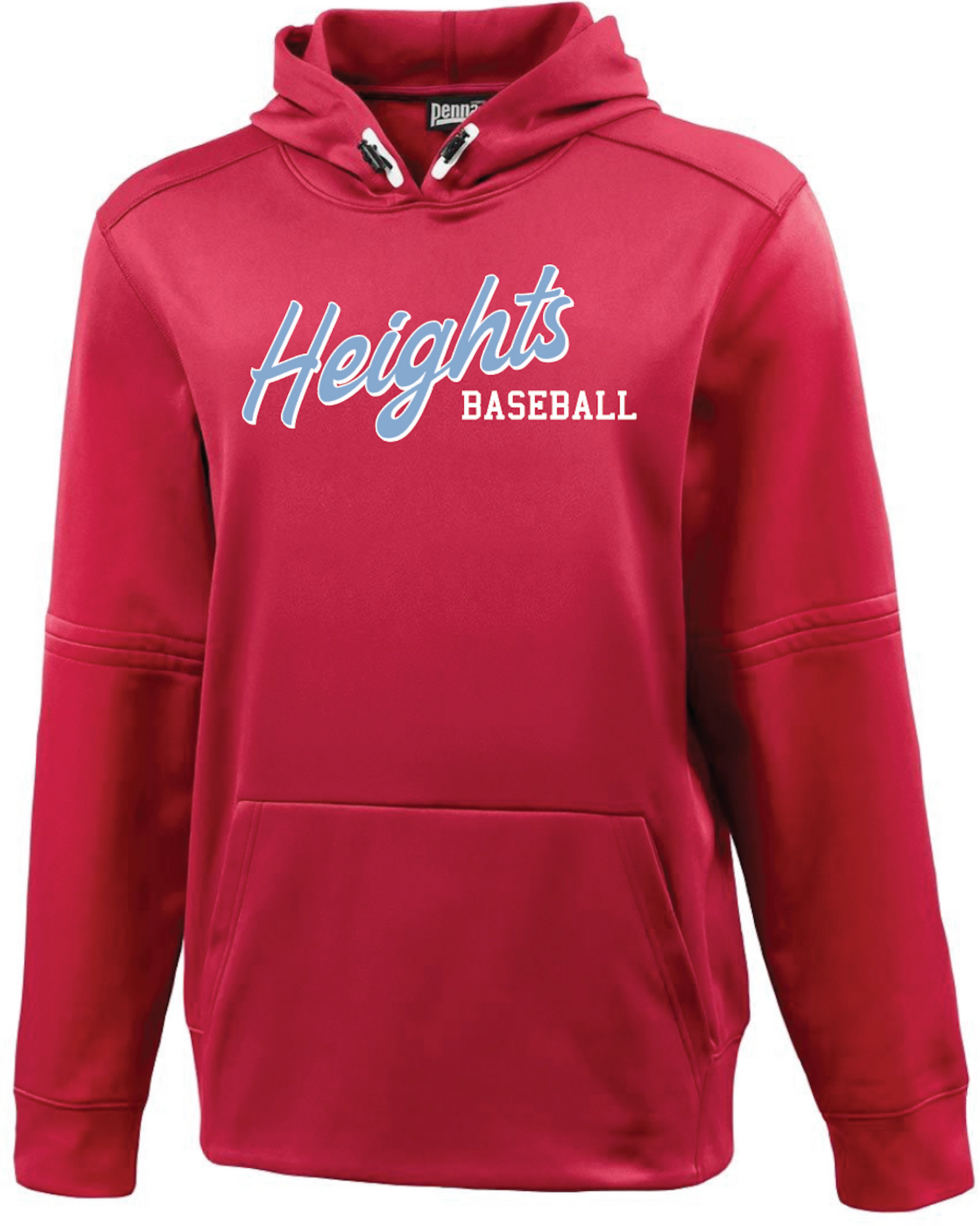 Heights Baseball Pennant Premium Performance Hoodie
