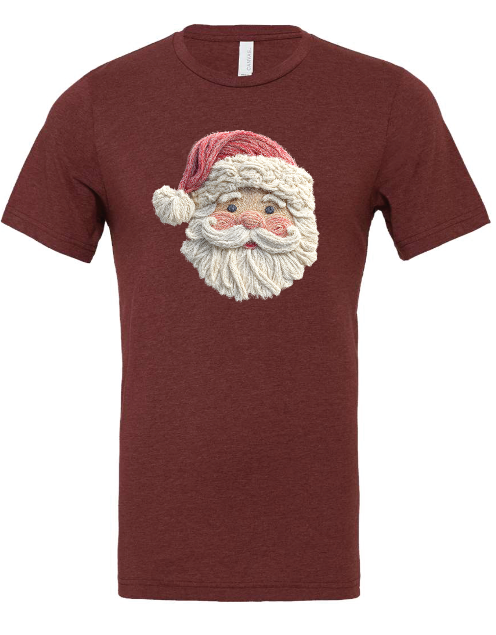 Fiber Art Santa (Faux Fabric Texture)