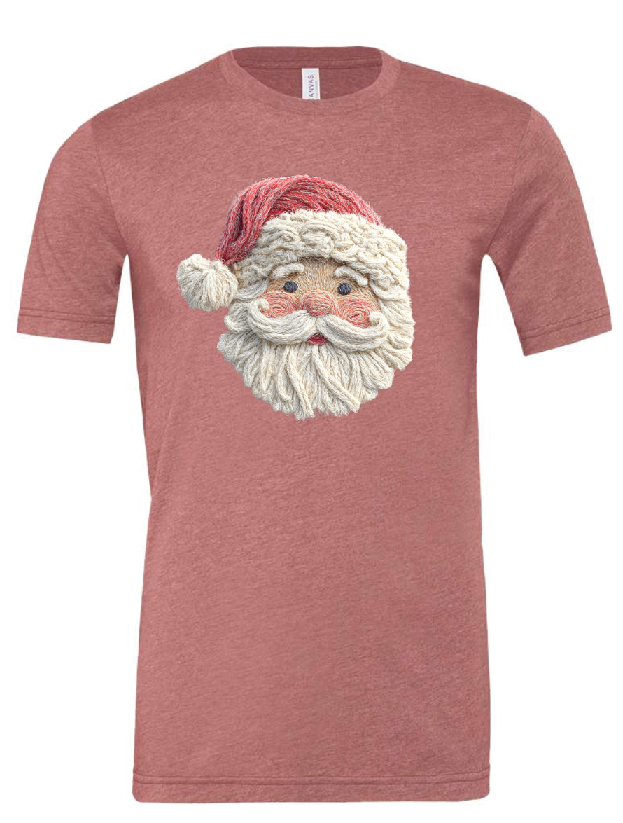 Fiber Art Santa (Faux Fabric Texture)