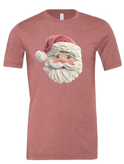 Fiber Art Santa (Faux Fabric Texture)