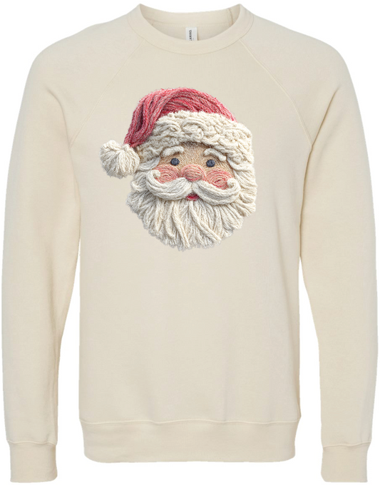 Fiber Art Santa (Faux Fabric Texture)