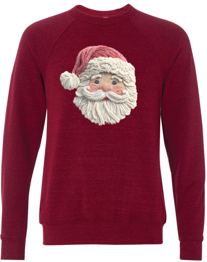 Fiber Art Santa (Faux Fabric Texture)