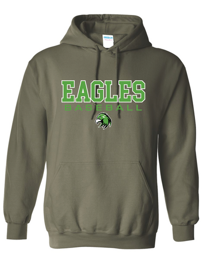 Eagles Baseball Gildan Hooded Sweatshirt