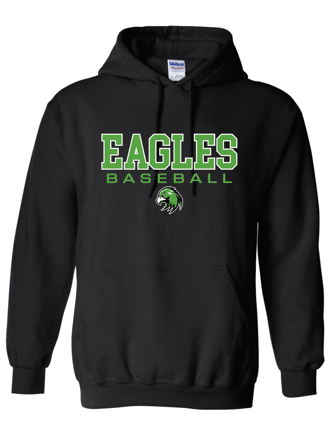 Eagles Baseball Gildan Hooded Sweatshirt