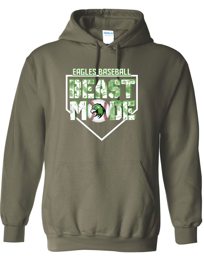 Eagles Beast Mode Gildan Hooded Sweatshirt