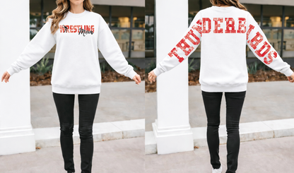 Wrestling Mom with Large Varsity Back Letters