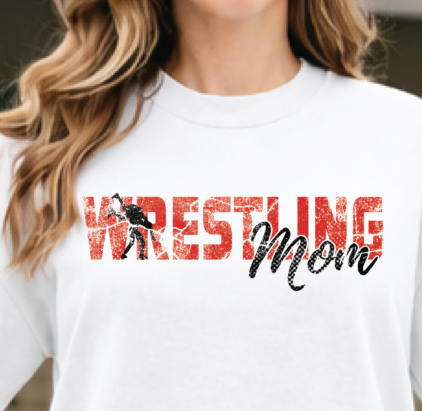 Wrestling Mom with Large Varsity Back Letters