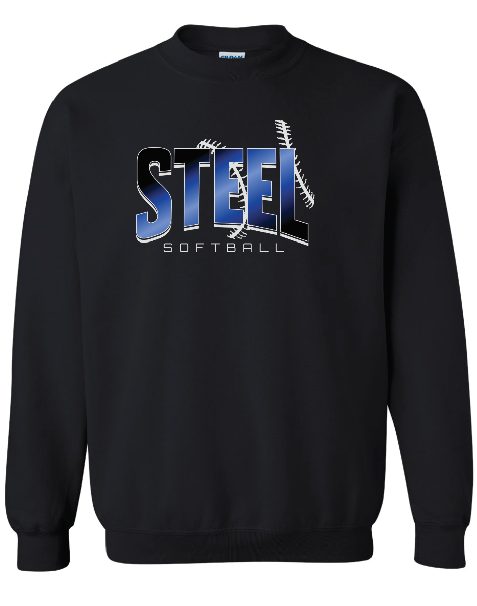 Steel Gildan Crew Sweatshirt