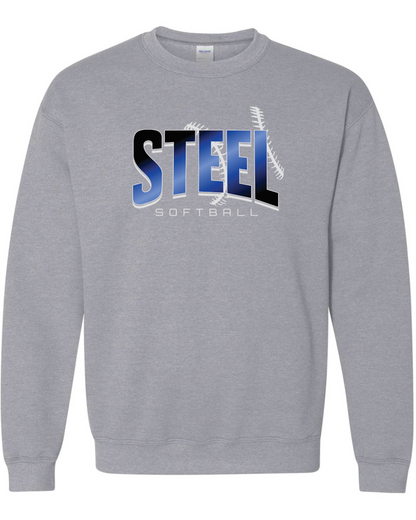Steel Gildan Crew Sweatshirt