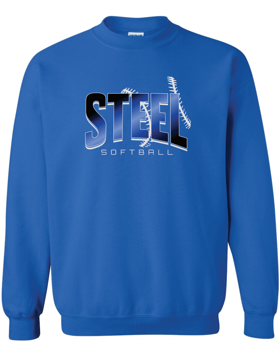 Steel Gildan Crew Sweatshirt