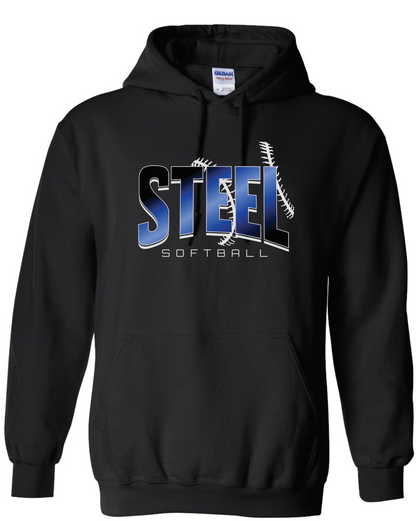 Steel Gildan Hooded Sweatshirt