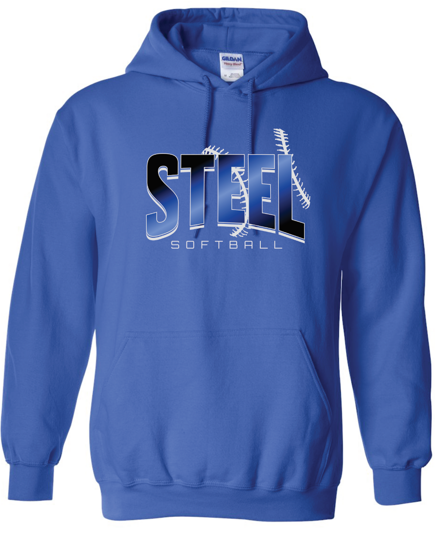 Steel Gildan Hooded Sweatshirt