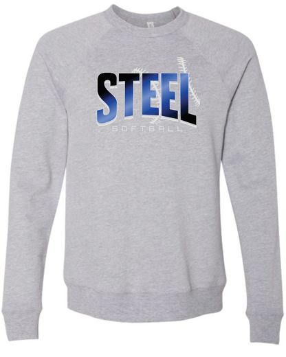 Steel Bella Canvas Crewneck Sweatshirt