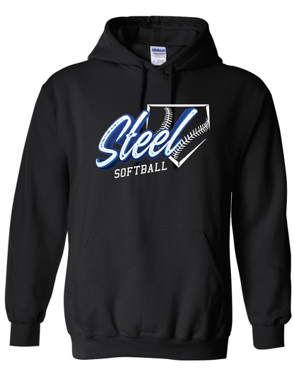 Steel Softball Gildan Hooded Sweatshirt