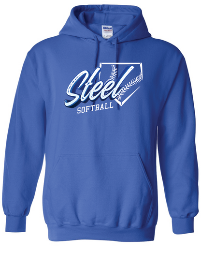 Steel Softball Gildan Hooded Sweatshirt
