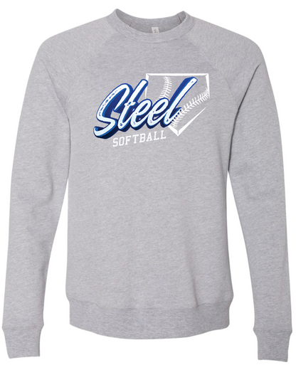 Steel Softball Bella Canvas Crewneck Sweatshirt