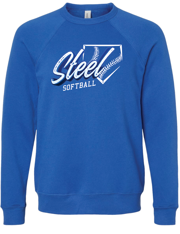Steel Softball Bella Canvas Crewneck Sweatshirt