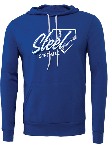 Steel Softball Bella Canvas Sponge Fleece Hoodie