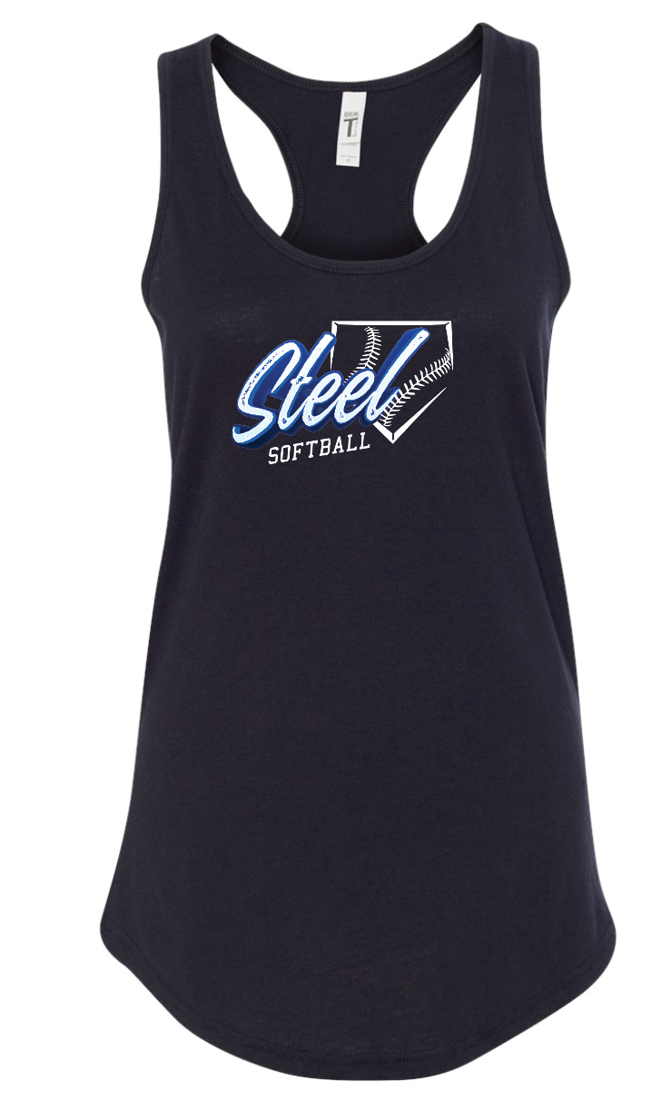 Steel Softball Lightweight Racerback Tank