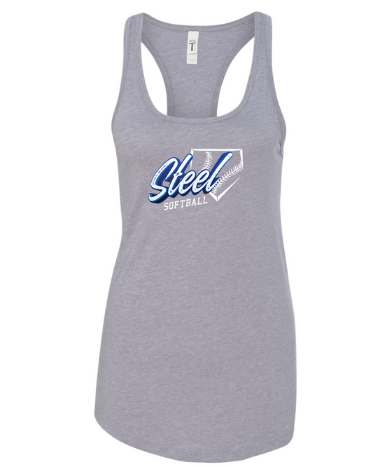 Steel Softball Lightweight Racerback Tank