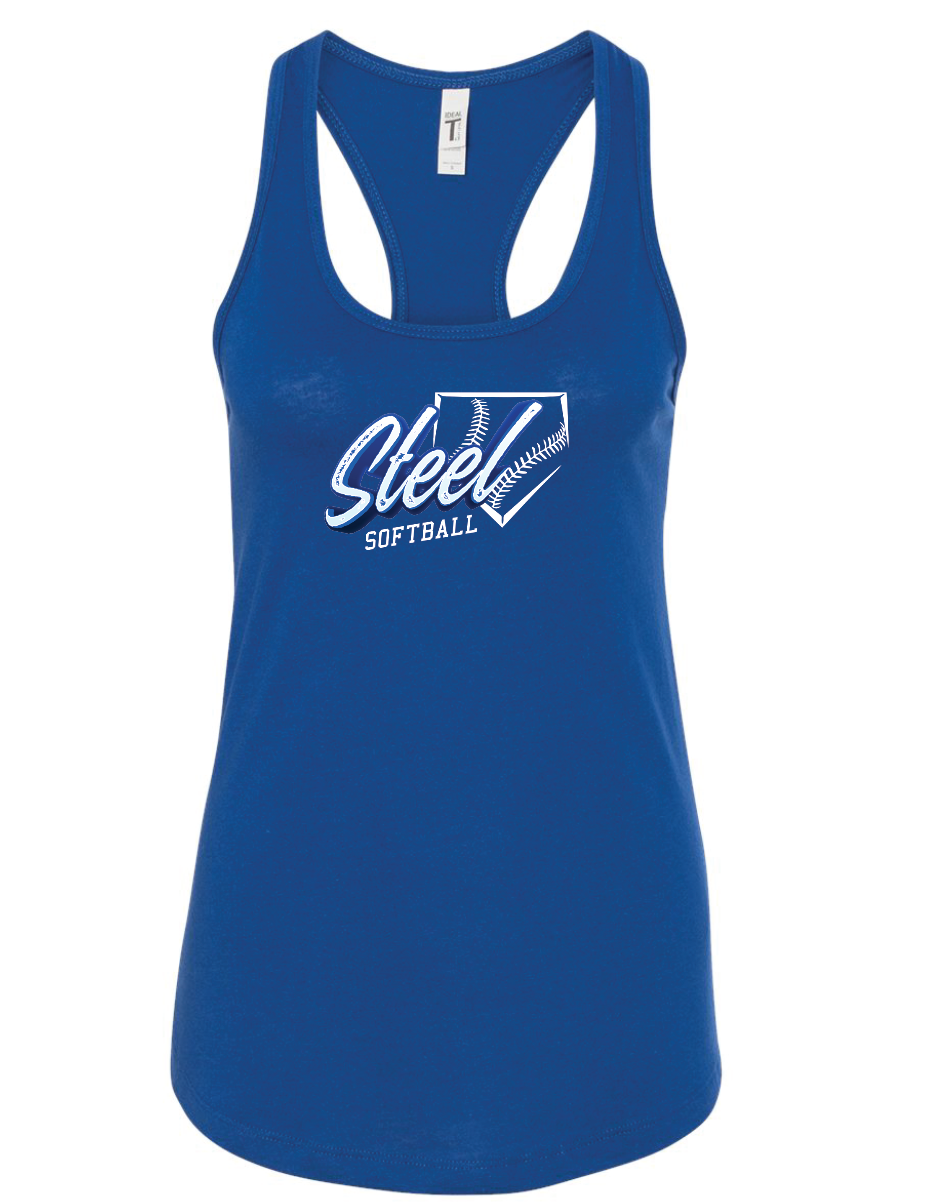 Steel Softball Lightweight Racerback Tank