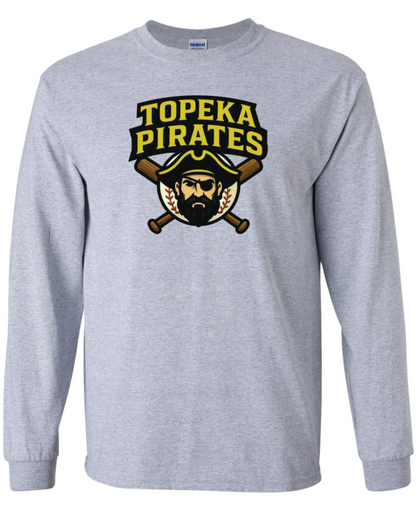 Topeka Pirates Gildan Ultra Cotton Long Sleeve T-Shirt