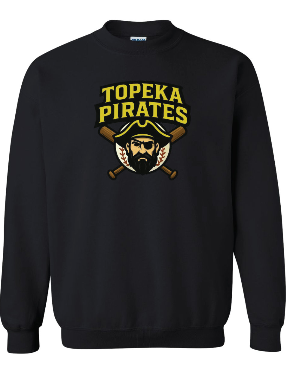 Topeka Pirates Gildan Crew Sweatshirt