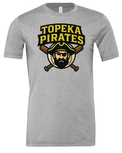Topeka Pirates Bella Canvas Jersey Tee