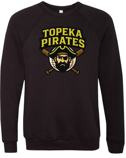Topeka Pirates Bella Canvas Crewneck Sweatshirt