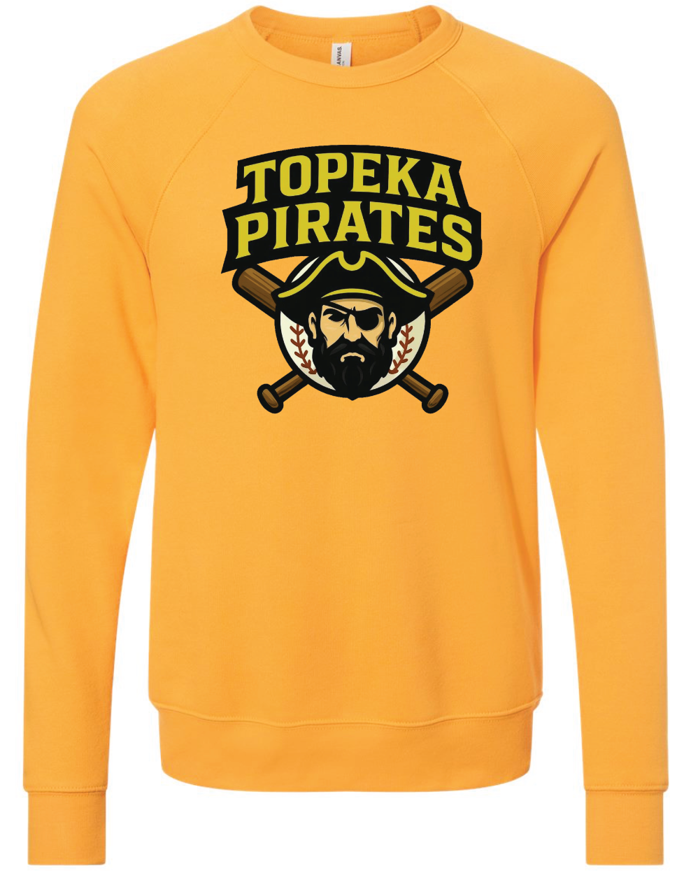 Topeka Pirates Bella Canvas Crewneck Sweatshirt