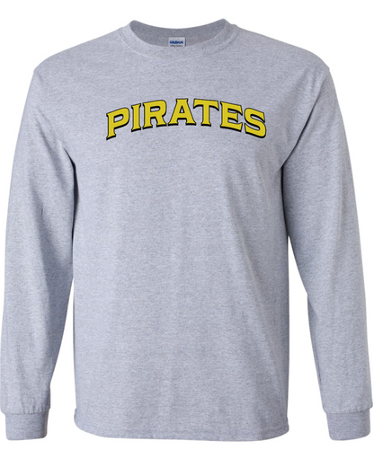 Pirates Baseball Gildan Ultra Cotton Long Sleeve T-Shirt