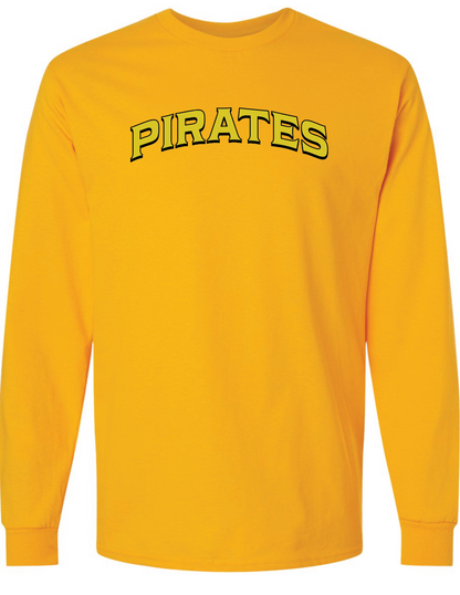 Pirates Baseball Gildan Ultra Cotton Long Sleeve T-Shirt