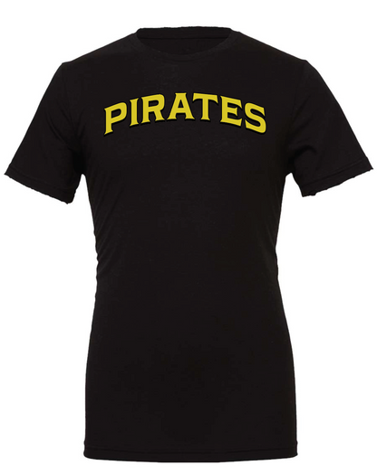 PIrates Baseball Bella Canvas Jersey Tee