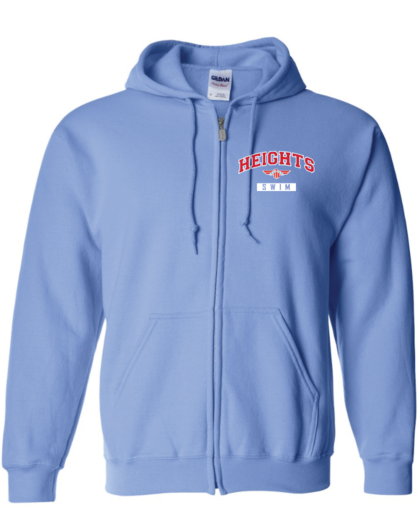 Shawnee Heights Swim Full Zip Hooded Sweatshirt