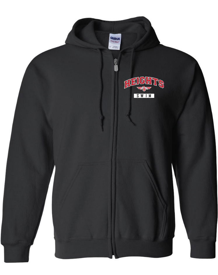 Shawnee Heights Swim Full Zip Hooded Sweatshirt