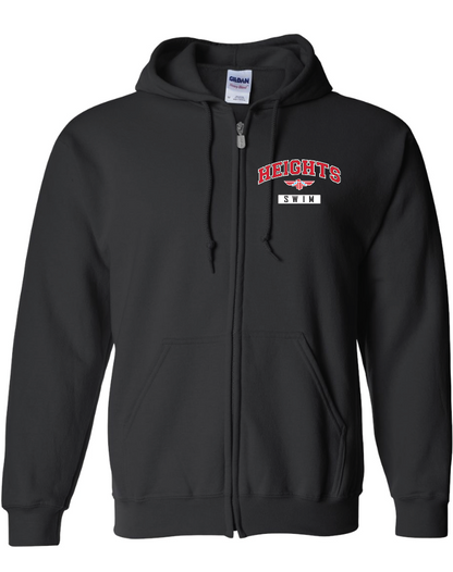 Shawnee Heights Swim Full Zip Hooded Sweatshirt