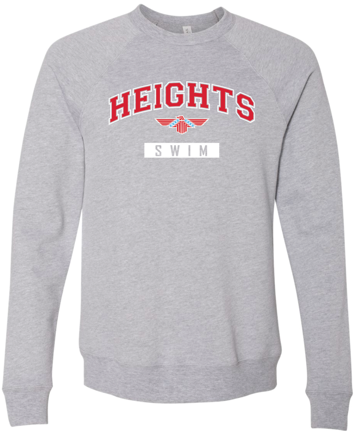 Shawnee Heights Swim Bella Canvas Crewneck Sweatshirt