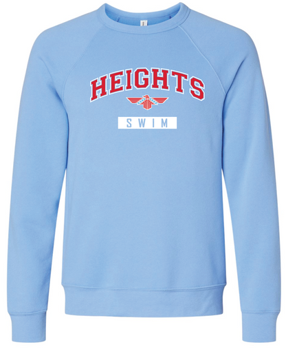 Shawnee Heights Swim Bella Canvas Crewneck Sweatshirt