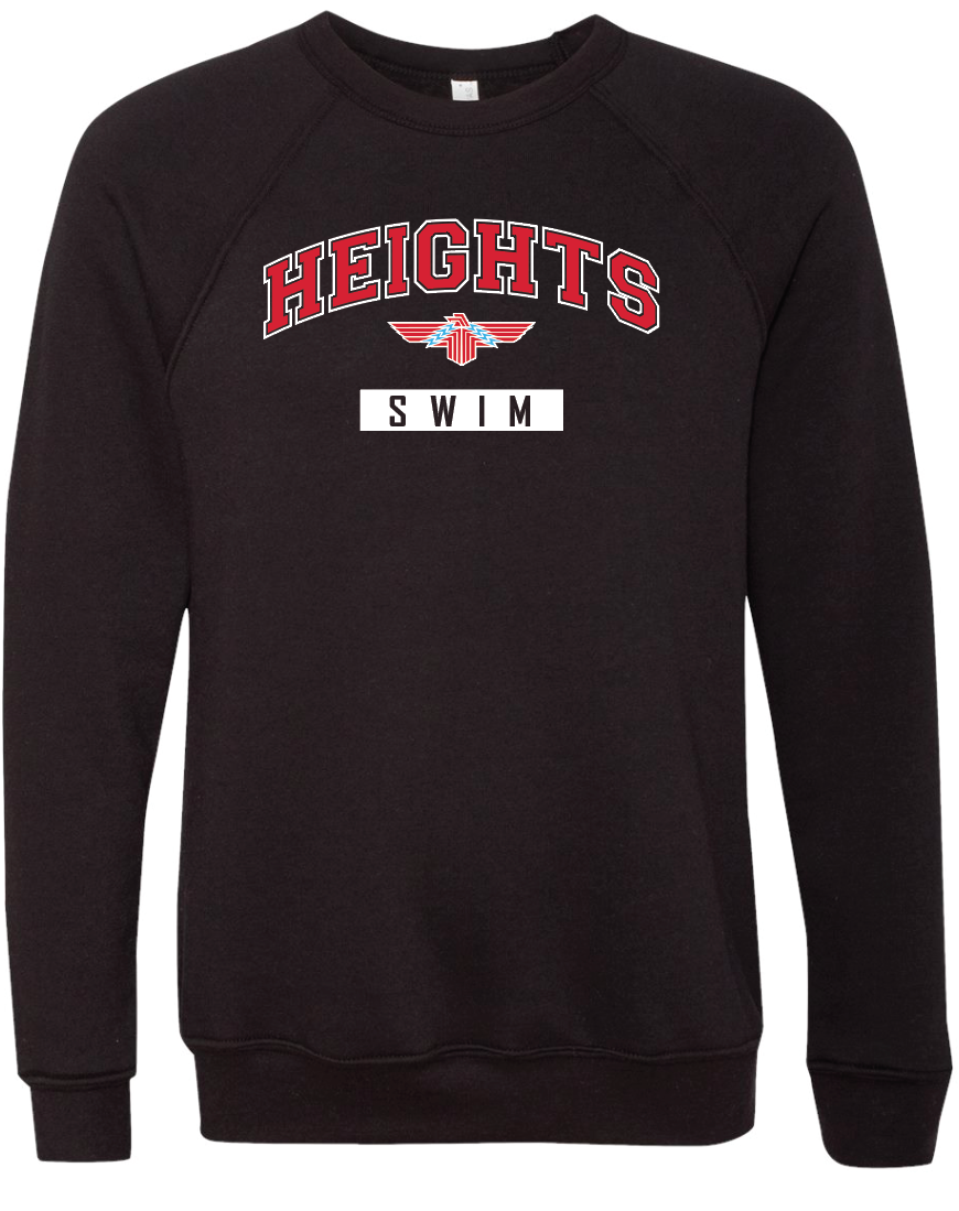 Shawnee Heights Swim Bella Canvas Crewneck Sweatshirt